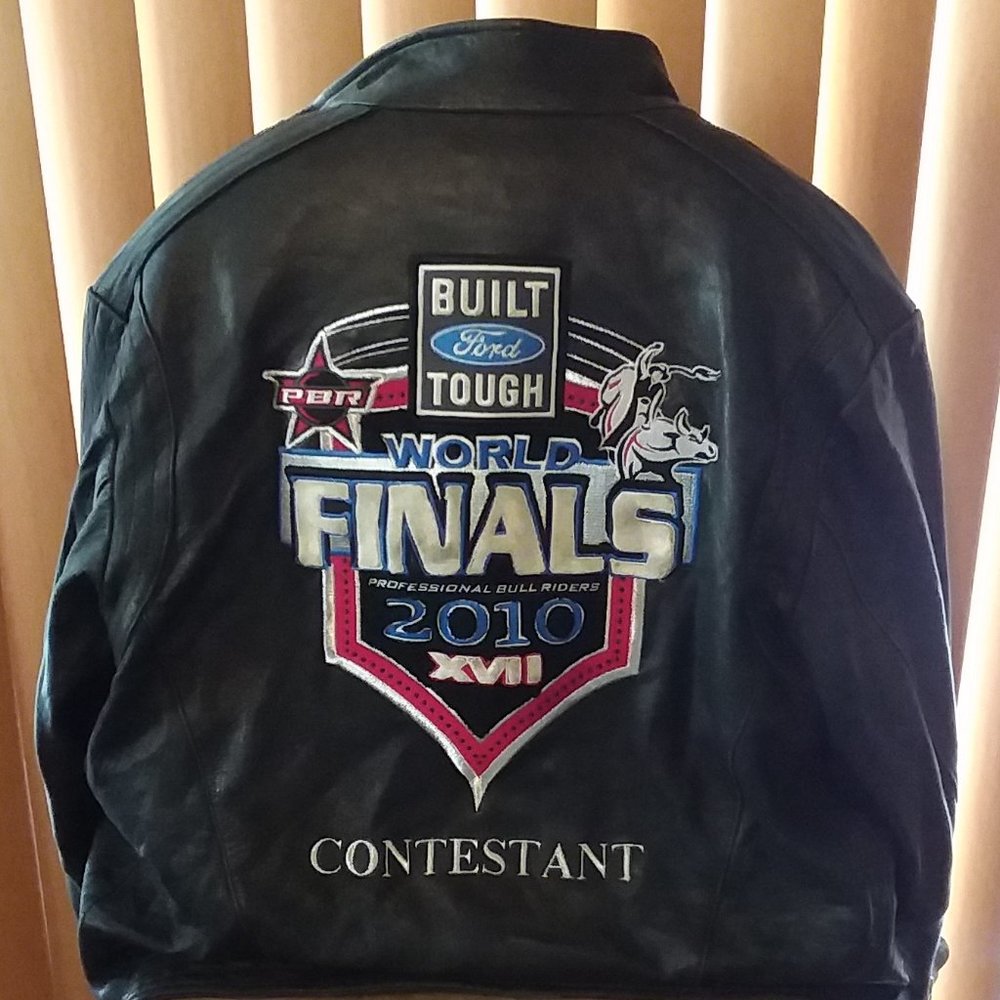 Contestants 2010 World Finals Professional Bull Riders (PBR)  Leather Jacket.
